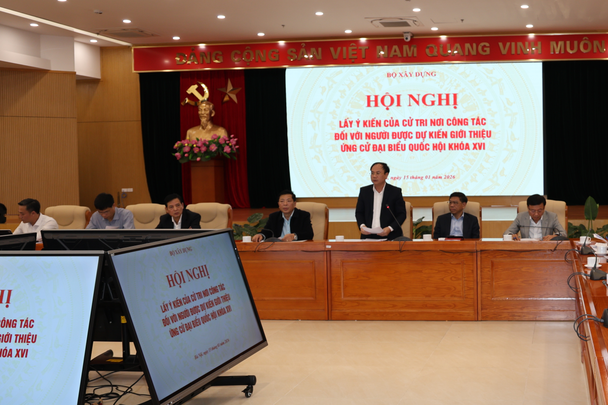 Bộ Xây dựng tổ chức Hội nghị giới thiệu nhân sự ứng cử đại biểu Quốc hội khóa XVI