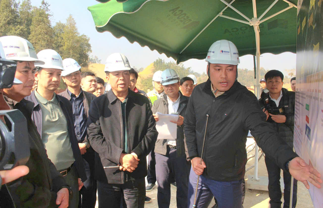 Bộ trưởng Trần Hồng Minh kiểm tra cao tốc Hữu Nghị - Chi Lăng và Đồng Đăng - Trà Lĩnh