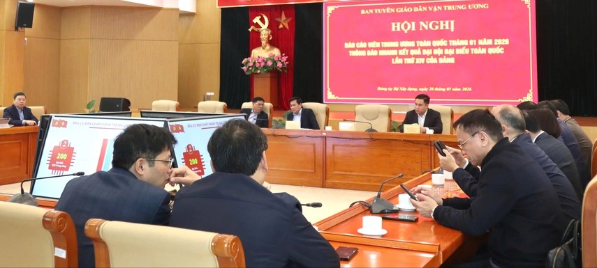 Đảng ủy Bộ Xây dựng kết nối trực tuyến Hội nghị Báo cáo viên Trung ương tháng 1/2026 thông báo nhanh kết quả Đại hội XIV của Đảng
